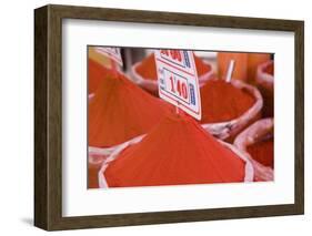 Paprika for Sale, Mercado Central (Central Market), Valencia-Martin Child-Framed Photographic Print