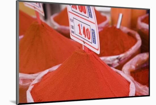 Paprika for Sale, Mercado Central (Central Market), Valencia-Martin Child-Mounted Photographic Print