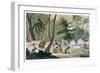 'Papu Tribe on the Isle of Rawak', c1820-1839-G Bramati-Framed Giclee Print