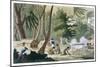 'Papu Tribe on the Isle of Rawak', c1820-1839-G Bramati-Mounted Giclee Print