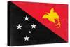 Papua New Guinea Flag Design with Wood Patterning - Flags of the World Series-Philippe Hugonnard-Stretched Canvas