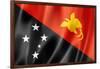 Papua New Guinea Flag-daboost-Framed Art Print