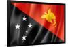 Papua New Guinea Flag-daboost-Framed Art Print