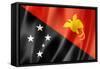 Papua New Guinea Flag-daboost-Framed Stretched Canvas