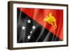 Papua New Guinea Flag-daboost-Framed Premium Giclee Print