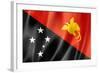 Papua New Guinea Flag-daboost-Framed Art Print