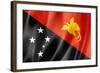 Papua New Guinea Flag-daboost-Framed Art Print