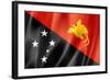 Papua New Guinea Flag-daboost-Framed Art Print