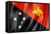 Papua New Guinea Flag-daboost-Framed Stretched Canvas