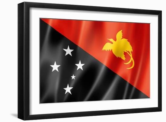 Papua New Guinea Flag-daboost-Framed Art Print