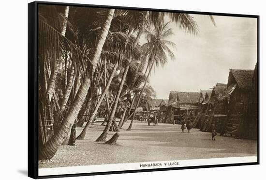 Papua New Guinea - Hanuabada Village-null-Framed Stretched Canvas