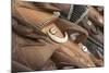 Papua New Guinea, Karau Village. Traditional Carved Wooden Masks-Cindy Miller Hopkins-Mounted Photographic Print