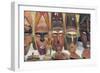 Papua New Guinea, Murik Lakes, Karau Village. Carved Wooden Masks-Cindy Miller Hopkins-Framed Photographic Print