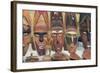 Papua New Guinea, Murik Lakes, Karau Village. Carved Wooden Masks-Cindy Miller Hopkins-Framed Photographic Print