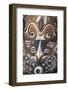 Papua New Guinea, Murik Lakes, Karau Village. Traditional Carved Masks-Cindy Miller Hopkins-Framed Photographic Print