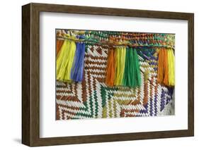 Papua New Guinea, Murik Lakes, Karau Village. Woven Straw Bag-Cindy Miller Hopkins-Framed Photographic Print