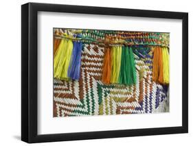 Papua New Guinea, Murik Lakes, Karau Village. Woven Straw Bag-Cindy Miller Hopkins-Framed Photographic Print