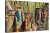 Papua New Guinea, Murik Lakes, Karau Village. Woven Straw Bags-Cindy Miller Hopkins-Stretched Canvas