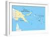 Papua New Guinea Political Map-Peter Hermes Furian-Framed Art Print