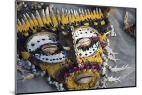 Papua New Guinea, Village of Kopar. Folk Art Souvenir Mask-Cindy Miller Hopkins-Mounted Photographic Print