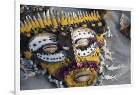 Papua New Guinea, Village of Kopar. Folk Art Souvenir Mask-Cindy Miller Hopkins-Framed Photographic Print