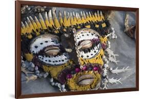 Papua New Guinea, Village of Kopar. Folk Art Souvenir Mask-Cindy Miller Hopkins-Framed Photographic Print