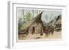 Papua New Guinea: Village Scene in the North-East of the Island-Wilhelm Kuhnert-Framed Art Print