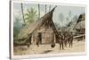 Papua New Guinea: Village Scene in the North-East of the Island-Wilhelm Kuhnert-Stretched Canvas