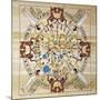 Papyrus Depicting Zodiacal Map, Reconstructed Ceiling at Temple of Hathor-null-Mounted Giclee Print