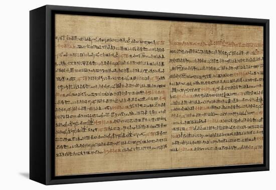 Papyrus du Livre des Morts de Djedkhonsouiousankh-null-Framed Stretched Canvas