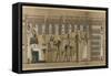 Papyrus funéraire de Nesmin : le défunt est introduit auprès d'Osiris-null-Framed Stretched Canvas
