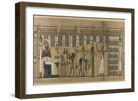 Papyrus funéraire de Nesmin : le défunt est introduit auprès d'Osiris-null-Framed Giclee Print