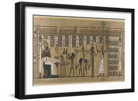 Papyrus funéraire de Nesmin : le défunt est introduit auprès d'Osiris-null-Framed Giclee Print