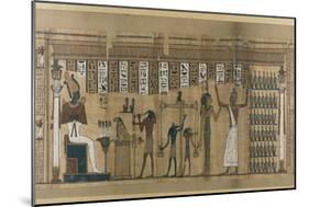 Papyrus funéraire de Nesmin : le défunt est introduit auprès d'Osiris-null-Mounted Giclee Print