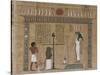 Papyrus funéraire : scène de psychostasie (pesée de l'âme)-null-Stretched Canvas