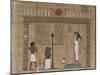 Papyrus funéraire : scène de psychostasie (pesée de l'âme)-null-Mounted Giclee Print