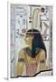 Papyrus image of the goddess Maat. Artist: Unknown-Unknown-Framed Giclee Print