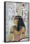 Papyrus image of the goddess Maat. Artist: Unknown-Unknown-Framed Stretched Canvas