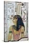 Papyrus image of the goddess Maat. Artist: Unknown-Unknown-Stretched Canvas