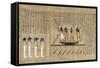 Papyrus mythologique d'Imenemsaouf, Supérieur des porteurs de bouclier-quera d'Amon-null-Framed Stretched Canvas