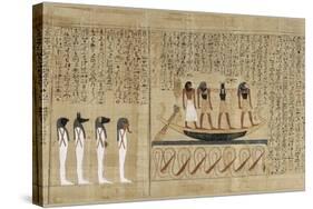 Papyrus mythologique d'Imenemsaouf, Supérieur des porteurs de bouclier-quera d'Amon-null-Stretched Canvas