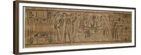 Papyrus mythologique de Neskapashouty, scribe comptable des grains du grenier d'Amon-null-Framed Premium Giclee Print