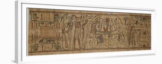 Papyrus mythologique de Neskapashouty, scribe comptable des grains du grenier d'Amon-null-Framed Premium Giclee Print