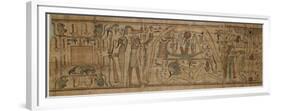 Papyrus mythologique de Neskapashouty, scribe comptable des grains du grenier d'Amon-null-Framed Premium Giclee Print
