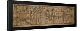 Papyrus mythologique de Neskapashouty, scribe comptable des grains du grenier d'Amon-null-Framed Giclee Print