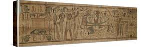 Papyrus mythologique de Neskapashouty, scribe comptable des grains du grenier d'Amon-null-Stretched Canvas