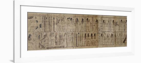 Papyrus mythologique de Serimen-null-Framed Premium Giclee Print