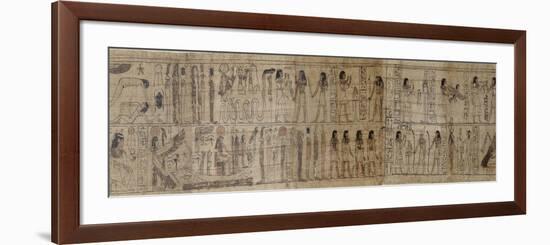 Papyrus mythologique de Serimen-null-Framed Premium Giclee Print