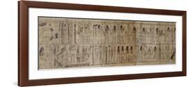 Papyrus mythologique de Serimen-null-Framed Premium Giclee Print