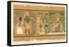 Papyrus of Ani the Dead Ani Judged Innocent is Presented by Horus to Osiris-E.a. Wallis Budge-Framed Stretched Canvas
